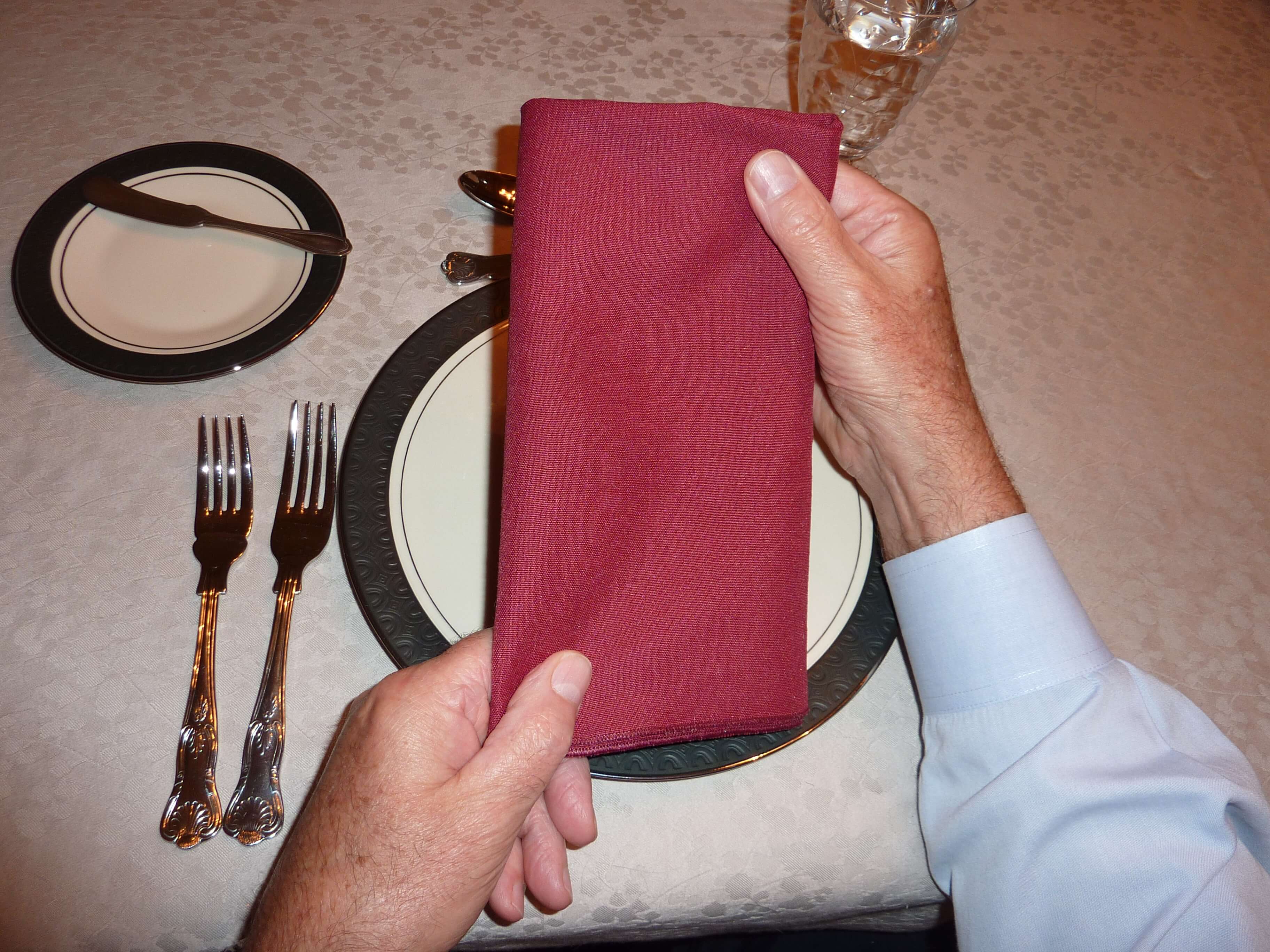 Business Etiquette and Protocol Training Napkin Etiquette